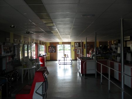 Capri Drive-In Theatre - Concession With Games - Photo From Water Winter Wonderland (newer photo)
